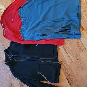 Mens Large Polo Fleece And Thermals